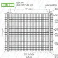 Recinzione temporanea rivestita in PVC